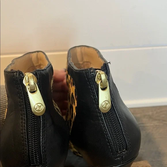 Adrienne Vittadini Nyla Leopard Print Stiletto Ankle Boot / Booties - Size 9.5 - Picture 5 of 10